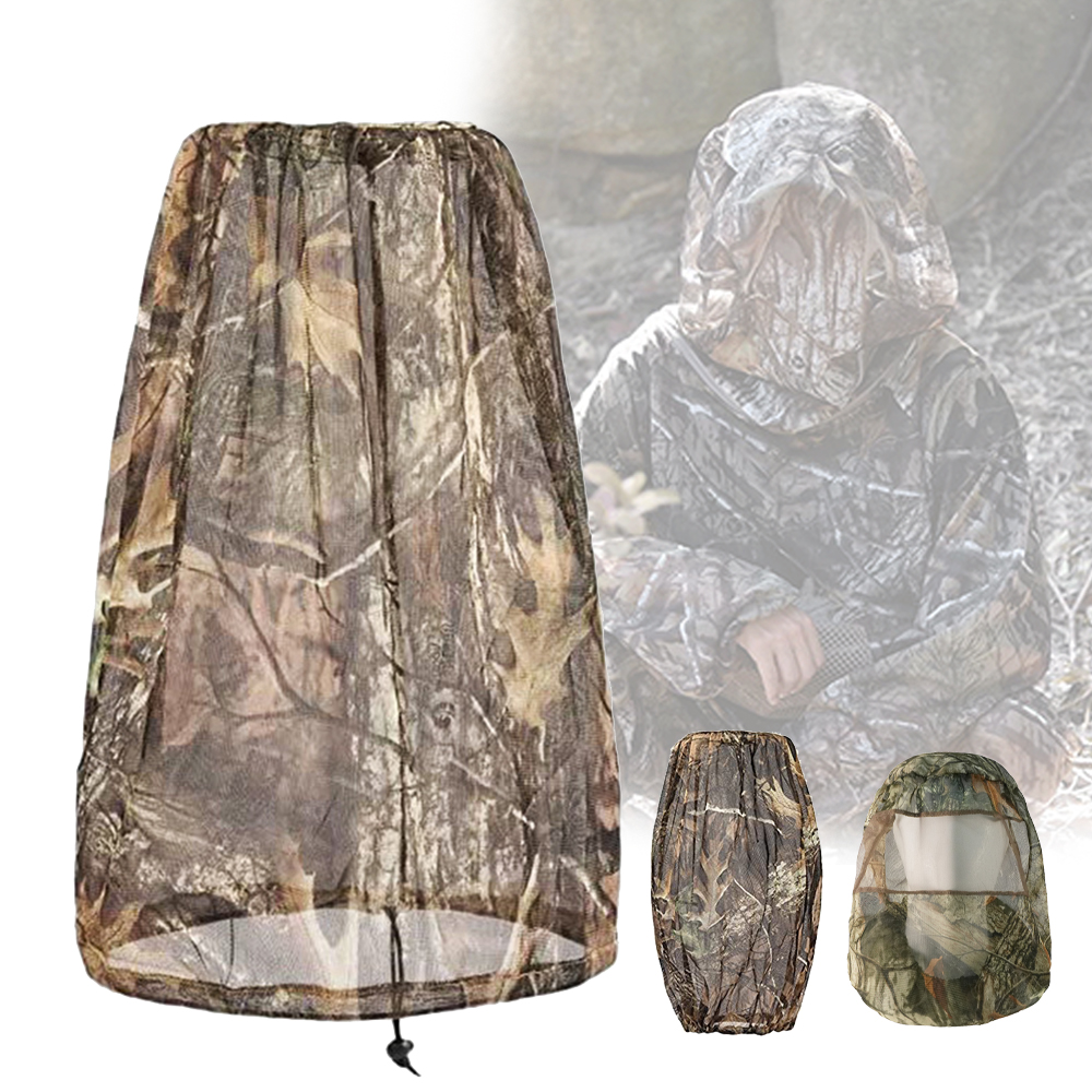 Hunting Outdoor Watch - Tactical Bionic Camouflage Mesh Mask Mosquito-Proof