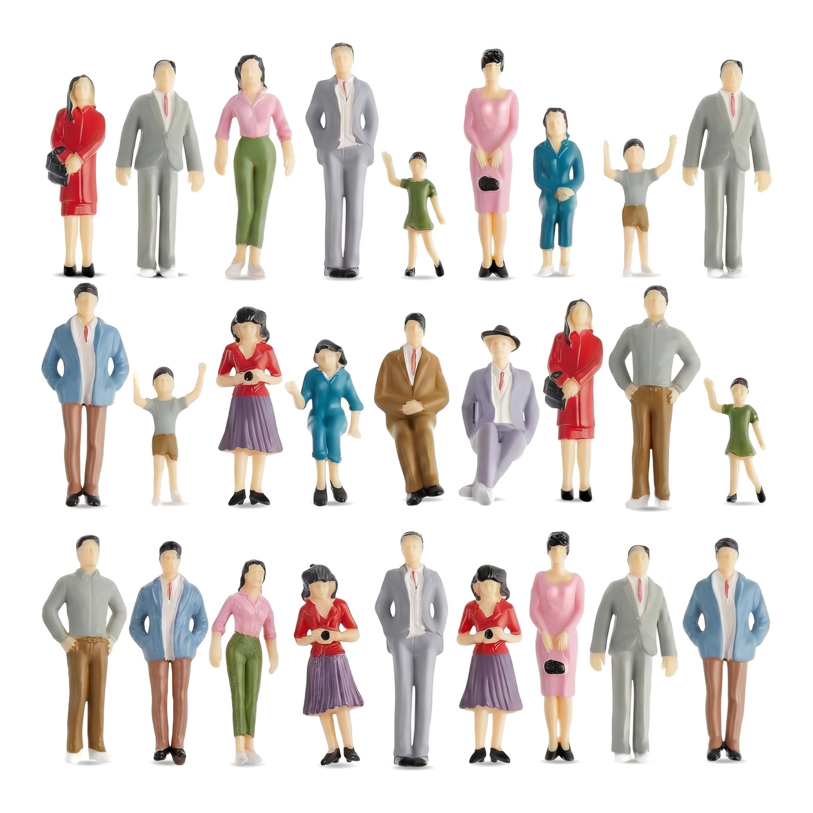 G&T Hunting & Outdoor Gun Shop Skegness - 14pcs Miniature People 1:25 Scale Tiny