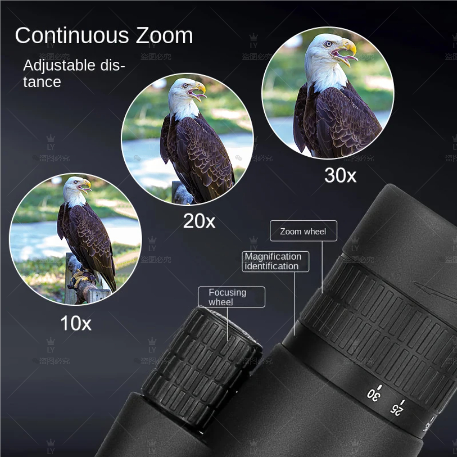 CAOX 10-30x50 Zoom HD Monocula - Hunting Outdoor Watch のレビューと価格