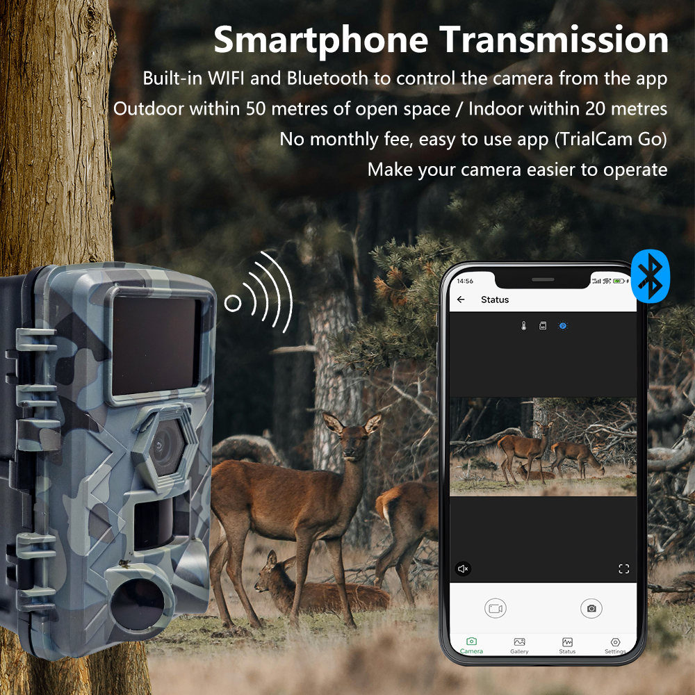 WiFi Trail Camera, 60MP Wildli - Outdoor Hunting Video Camera のレビューと価格