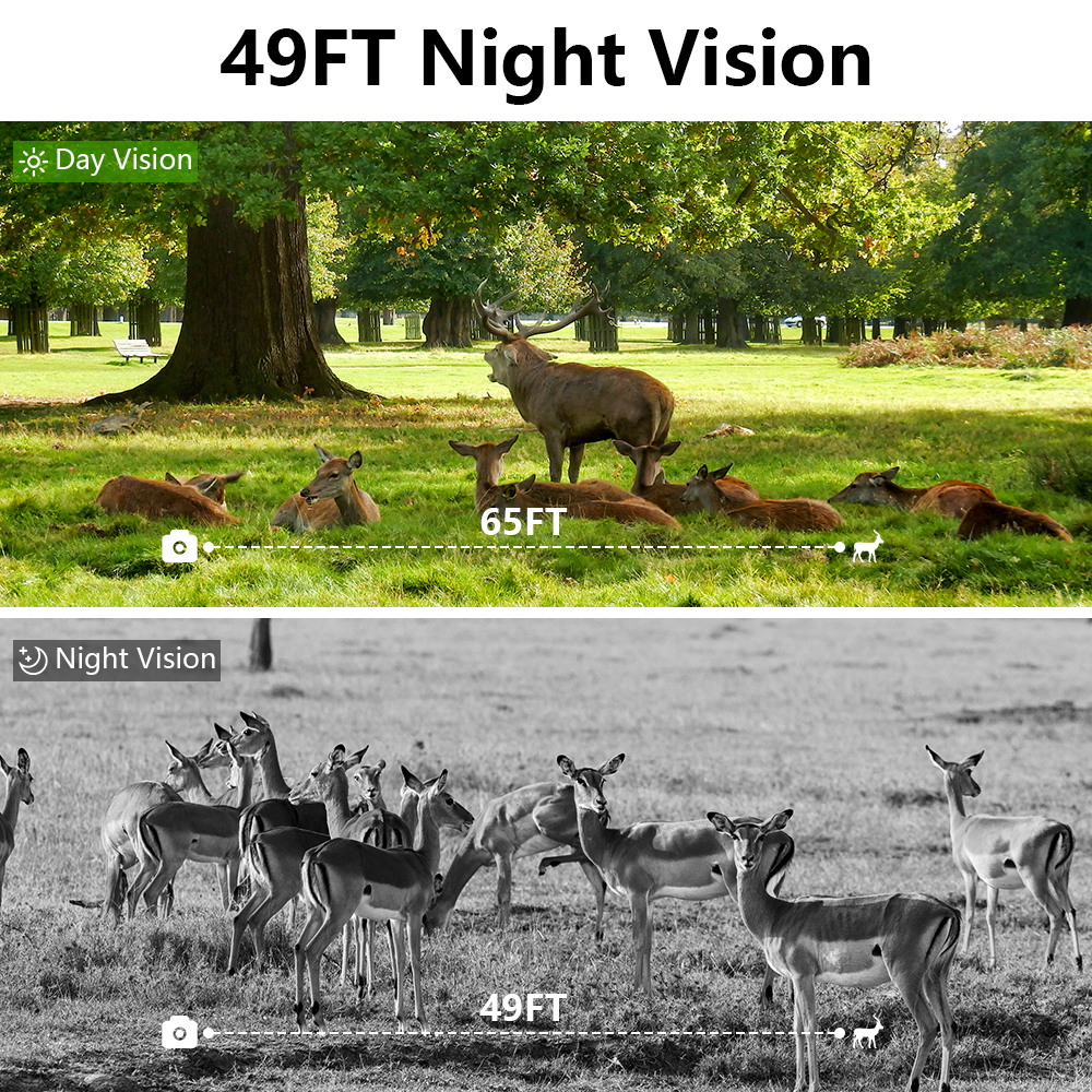 WiFi Trail Camera, 60MP Wildli - Outdoor Hunting Video Camera のレビューと価格