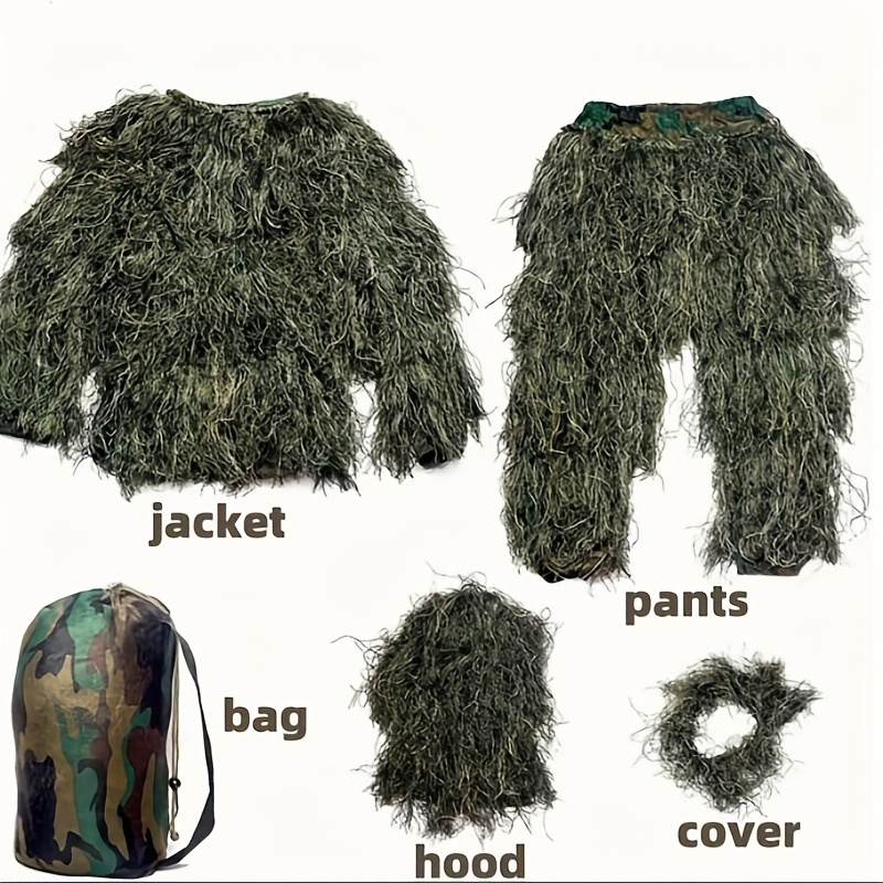 5-in-1 Camouflage Ghillie Suit - Hunting Outdoor Watch のレビューと価格