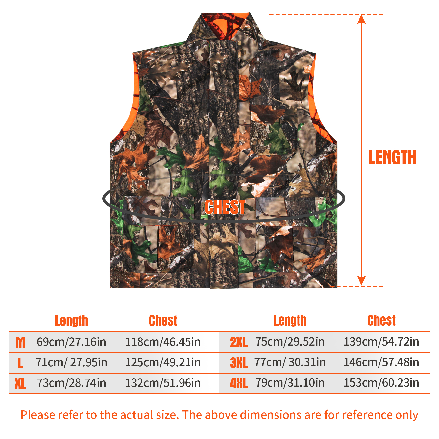 Orange Hunting Vest Men's Slee - Outdoor Hunting Fleece のレビューと価格