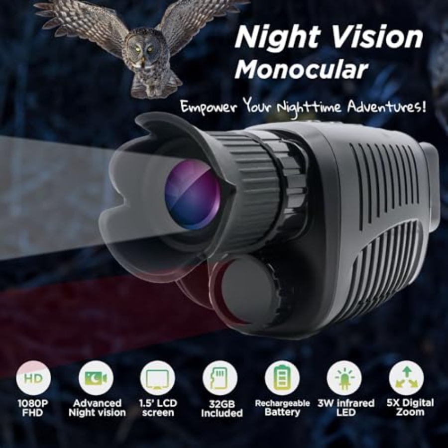 Night Vision Monocular, 1080p  - Monocular Night Vision のレビューと価格