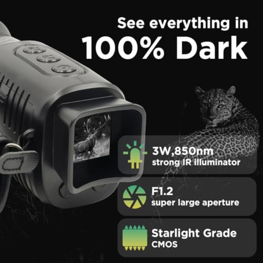 Night Vision Monocular, 1080p  - Monocular Night Vision のレビューと価格