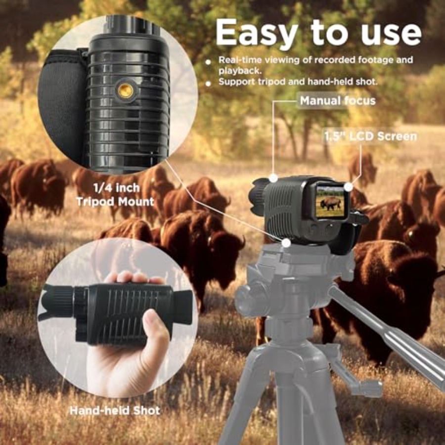 Night Vision Monocular, 1080p  - Monocular Night Vision のレビューと価格