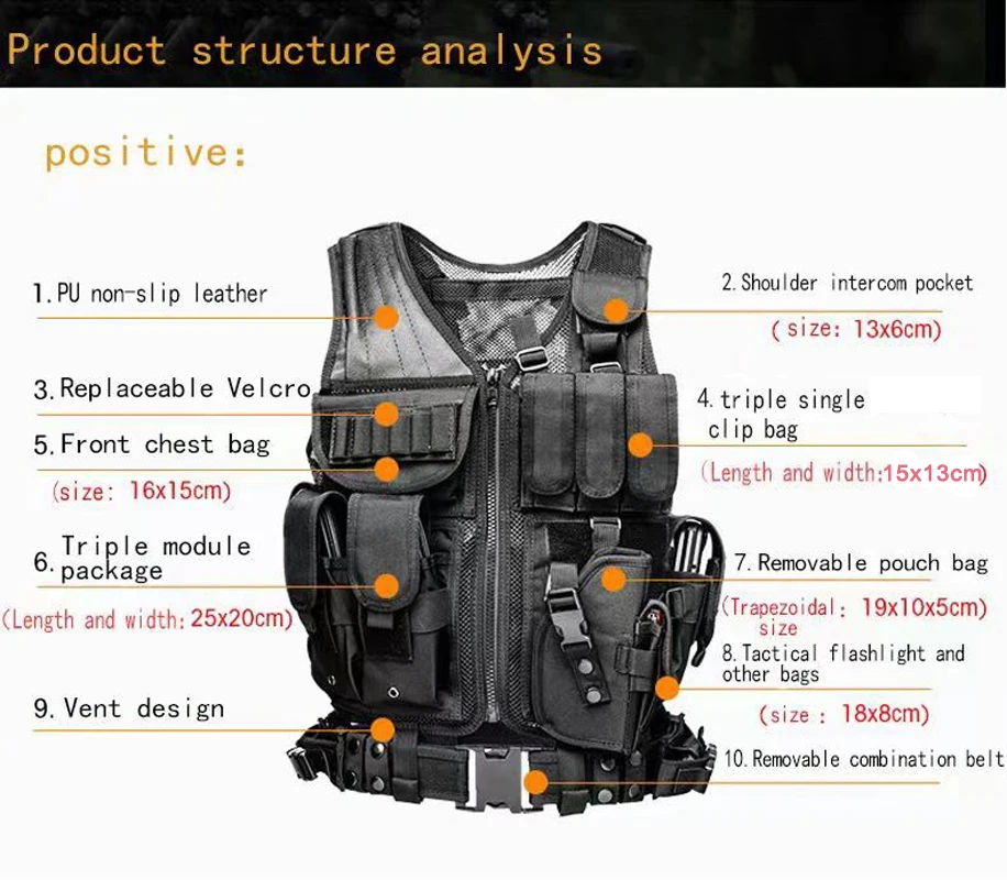 Adjustable Molle Tactical Vest - Outdoor Hunting Fleece のレビューと価格