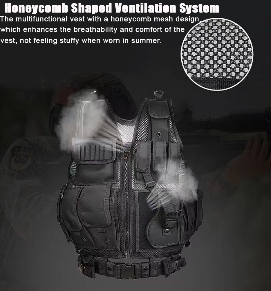 Adjustable Molle Tactical Vest - Outdoor Hunting Fleece のレビューと価格