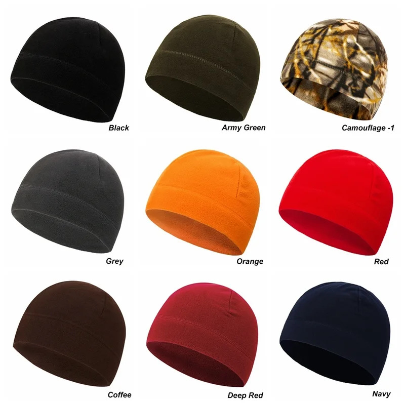1/3Pcs Fleece Hat Tactical Win - Outdoor Hunting Fleece のレビューと価格