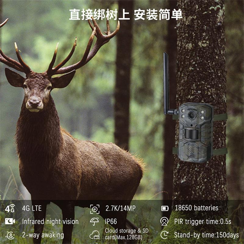 4G LTE Solar Hunting Trail Cam - Outdoor Hunting Video Camera のレビューと価格
