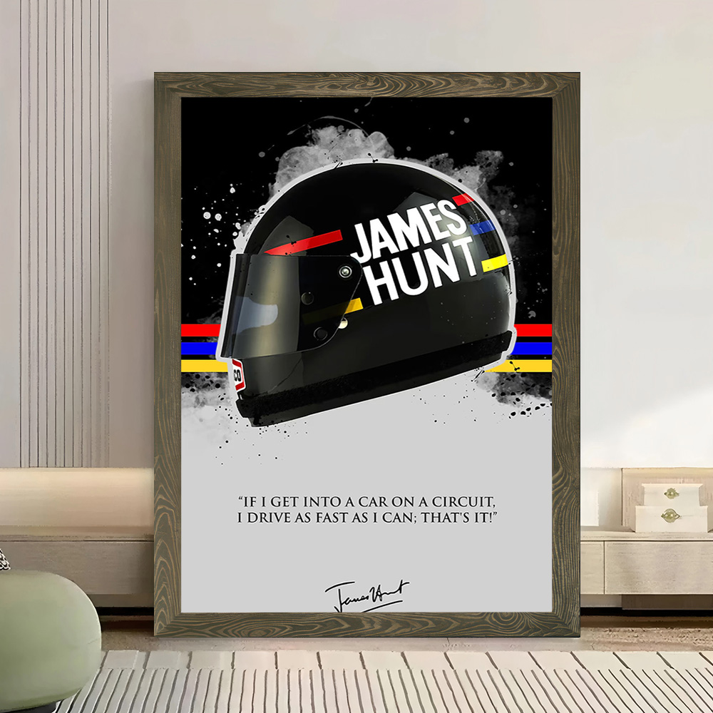 JAMES HUNT Quote Printed Canva - Hunting Quotes のレビューと価格