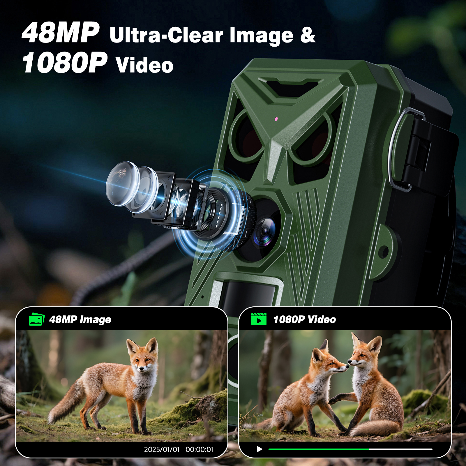 HD Infrared Hunting Camera 2.4 - Outdoor Hunting Video Camera のレビューと価格