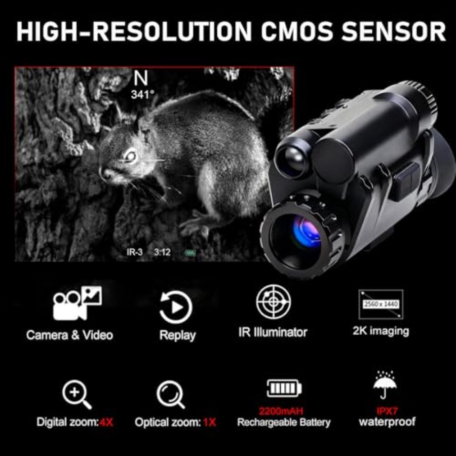 Digital 4X Zoom Night Vision M - Monocular Night Vision のレビューと価格