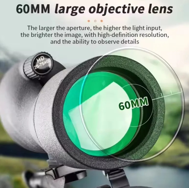 25-75x60 HD Spotting Scope Zoo - Hunting Outdoor Watch のレビューと価格