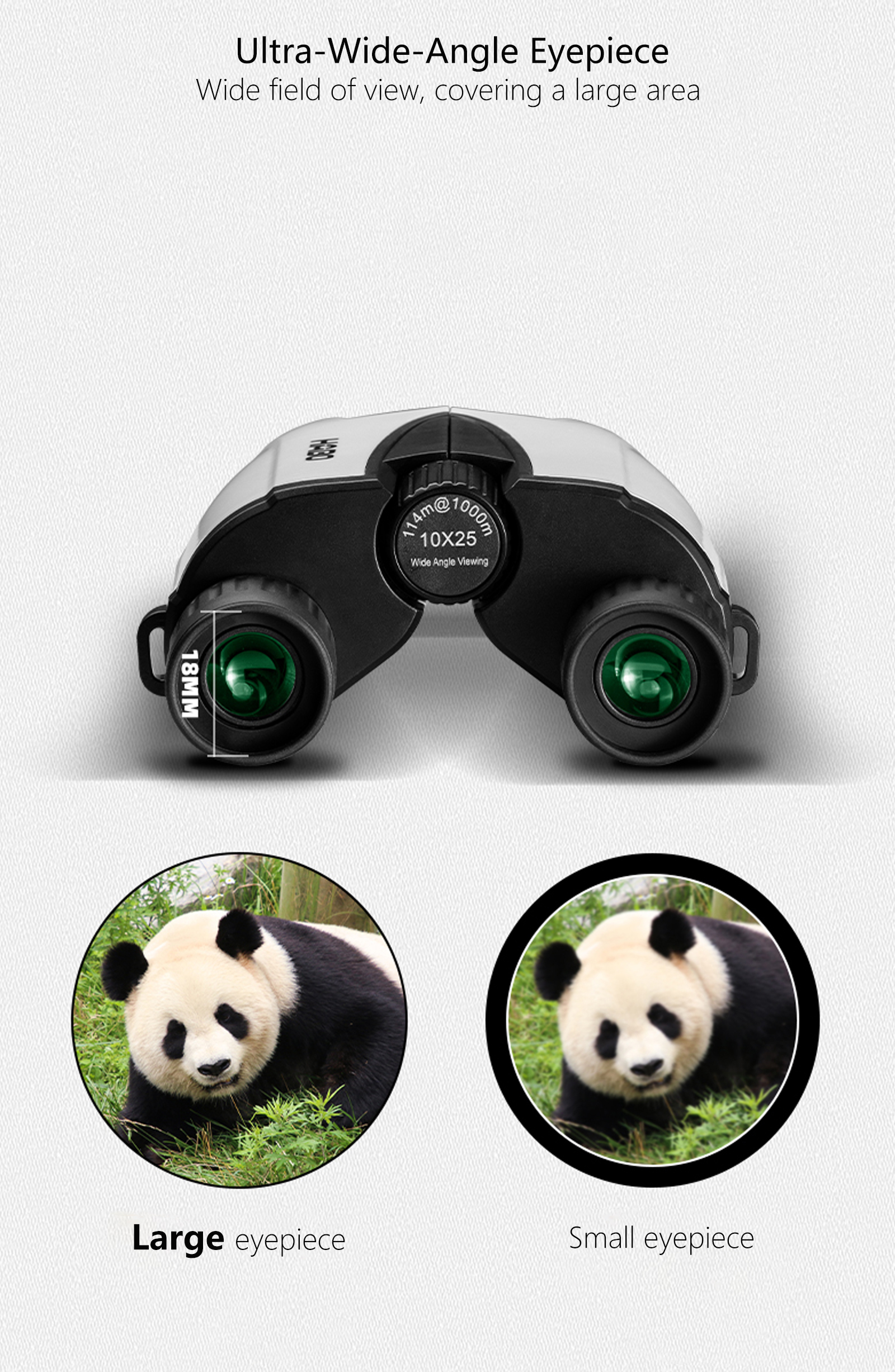10x25 Portable Binoculars For  - Hunting Outdoor Watch のレビューと価格