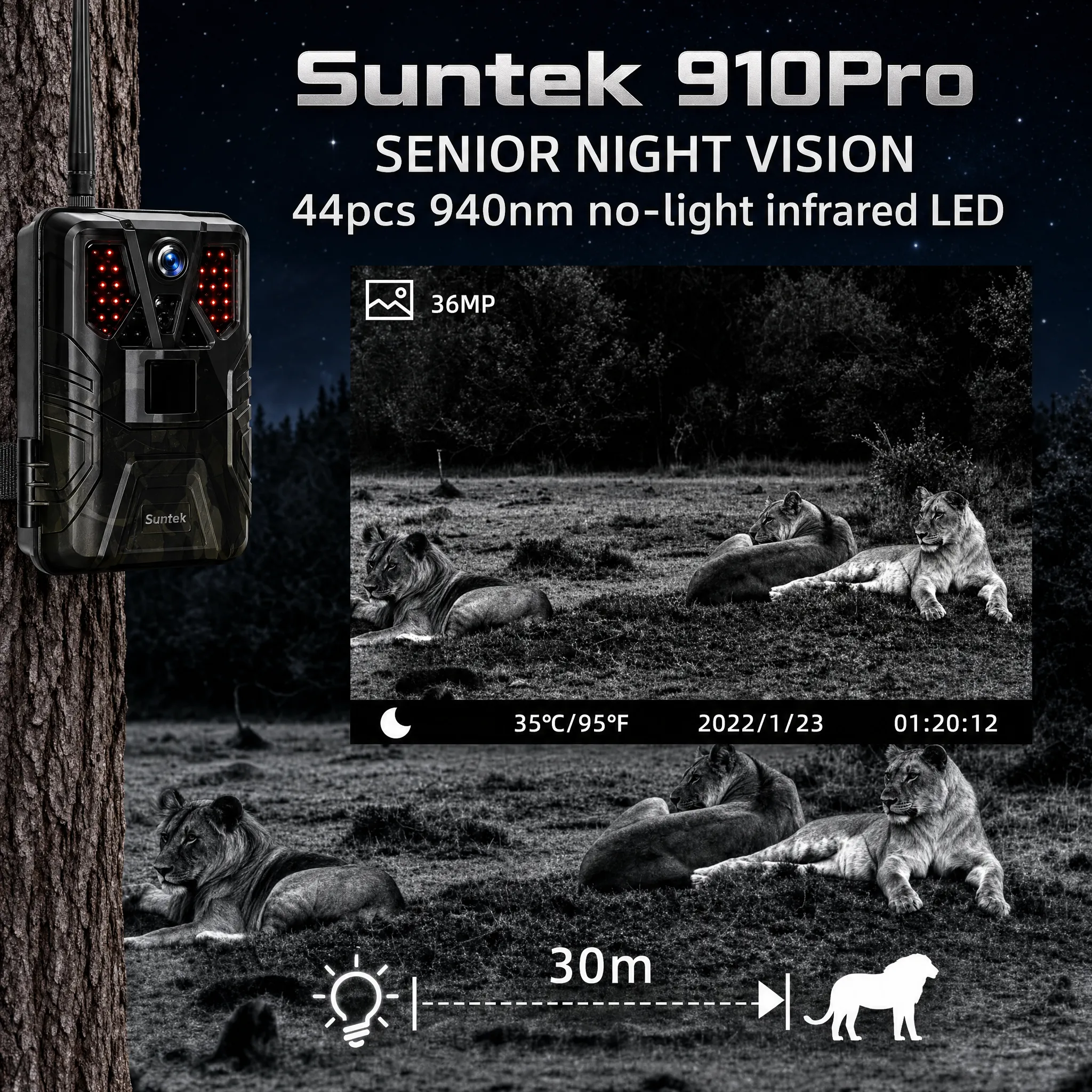 4K 30fps Trail Camera with APP - Outdoor Hunting Video Camera のレビューと価格