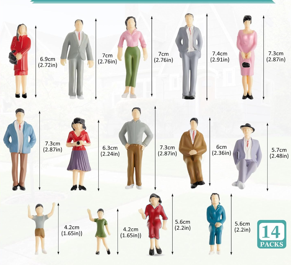 14pcs Miniature People 1:25 Sc - G&T Hunting & Outdoor Gun Shop Skegness のレビューと価格