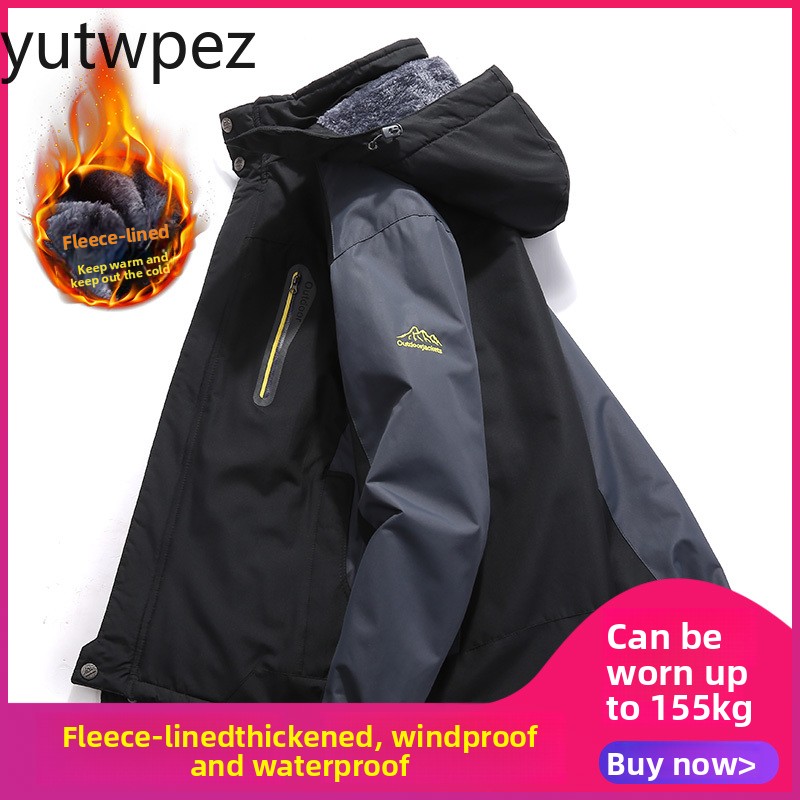 Winter Jacket Men Thick Warm W - Outdoor Hunting Fleece のレビューと価格